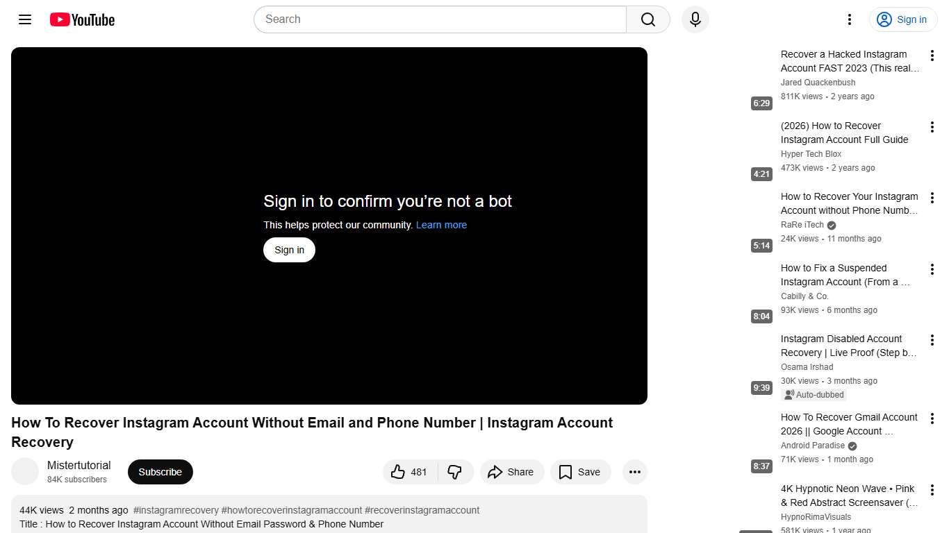 How To Recover Instagram Account Without Email and Phone Number Instagram Account Recovery - YouTube